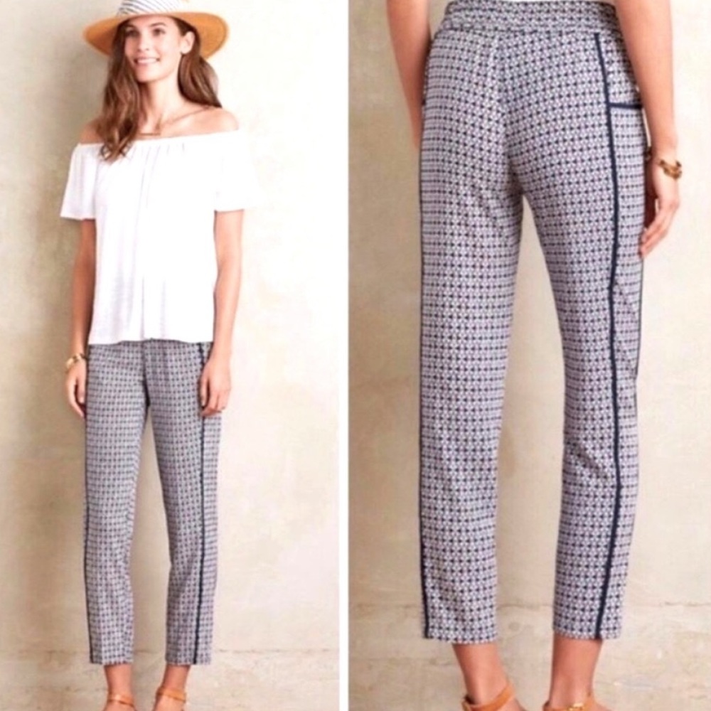 Anthropologie Hei Hei Motif Print Pants